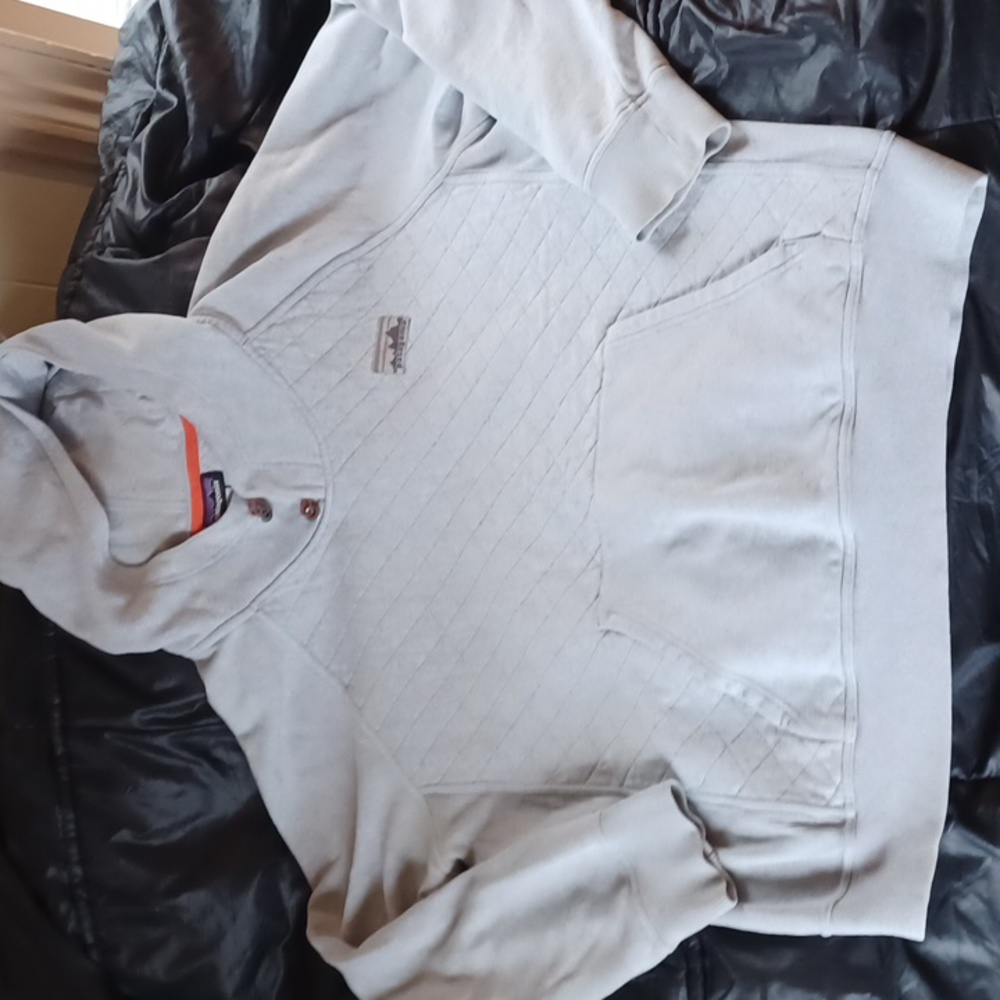 Patagonia retro patch quilted hoodie